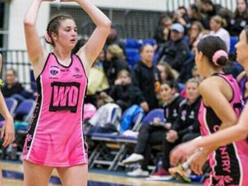 Renna in action playing netball